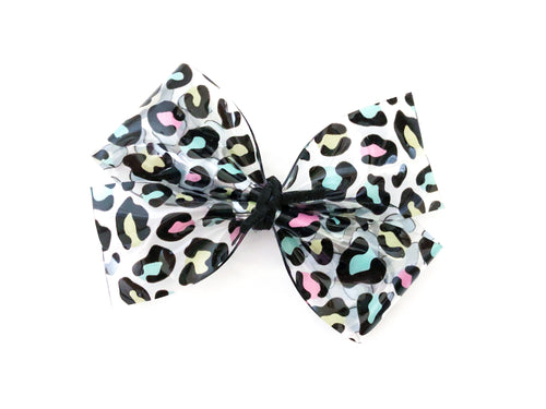 Piper Pastel Leopard Pool Bow