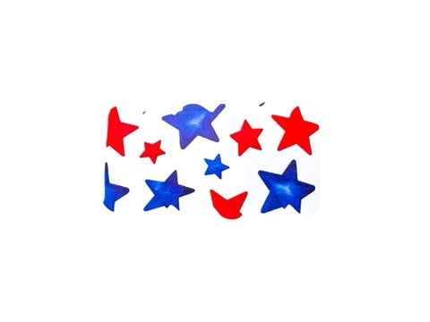 Snap Clip Red and Blue Stars
