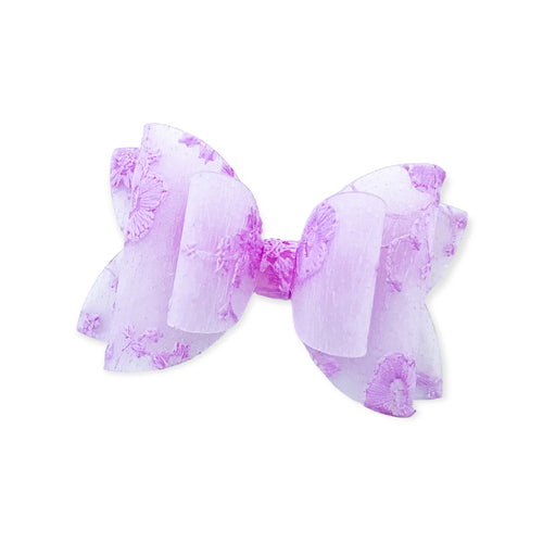 Finnley Lavender Lace Floral Pool Bow